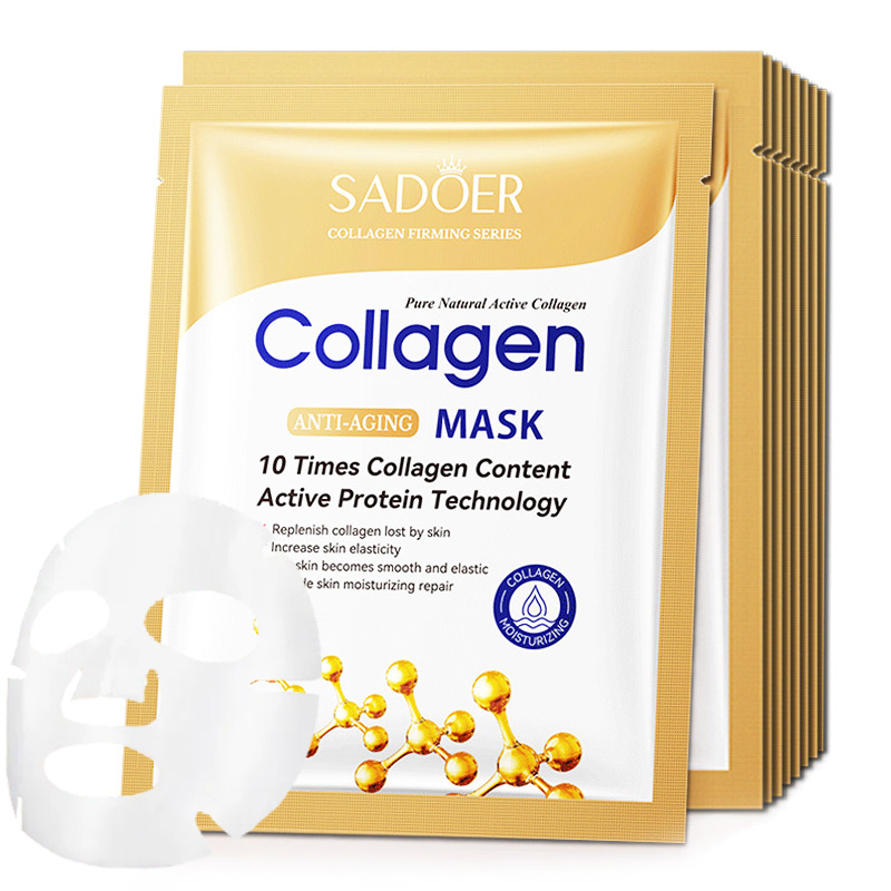10pcs Anti-wrinkle Collagen Fa - огляд і ціна Sheet Mask Collagen