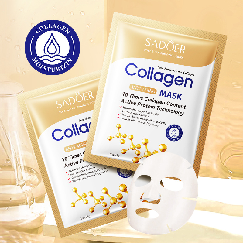 10pcs Anti-wrinkle Collagen Fa - огляд і ціна Sheet Mask Collagen