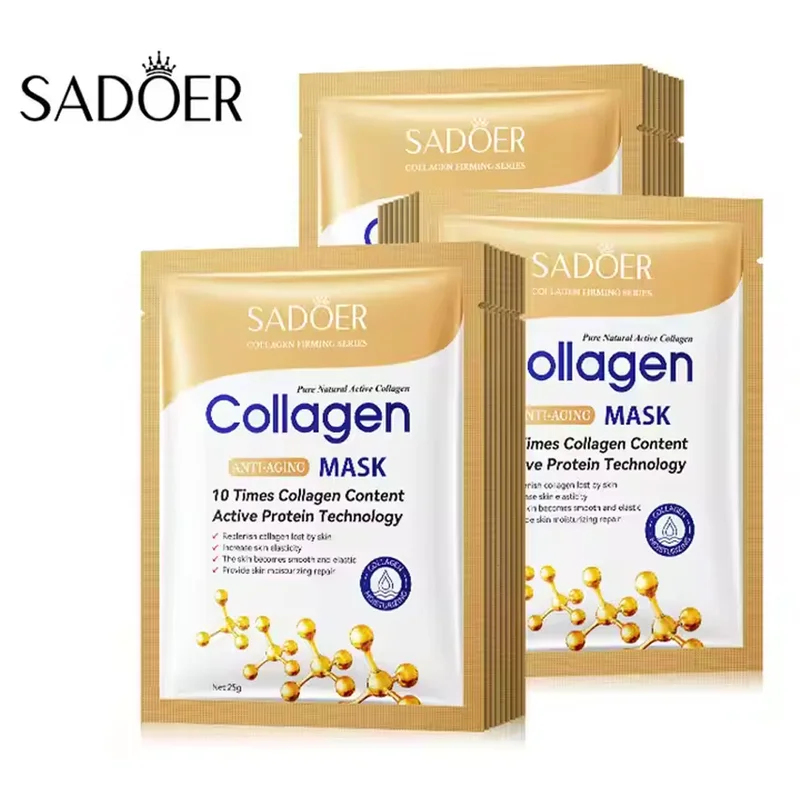 50/30/20/10pcs SADOER Collagen - огляд і ціна Sheet Mask Collagen