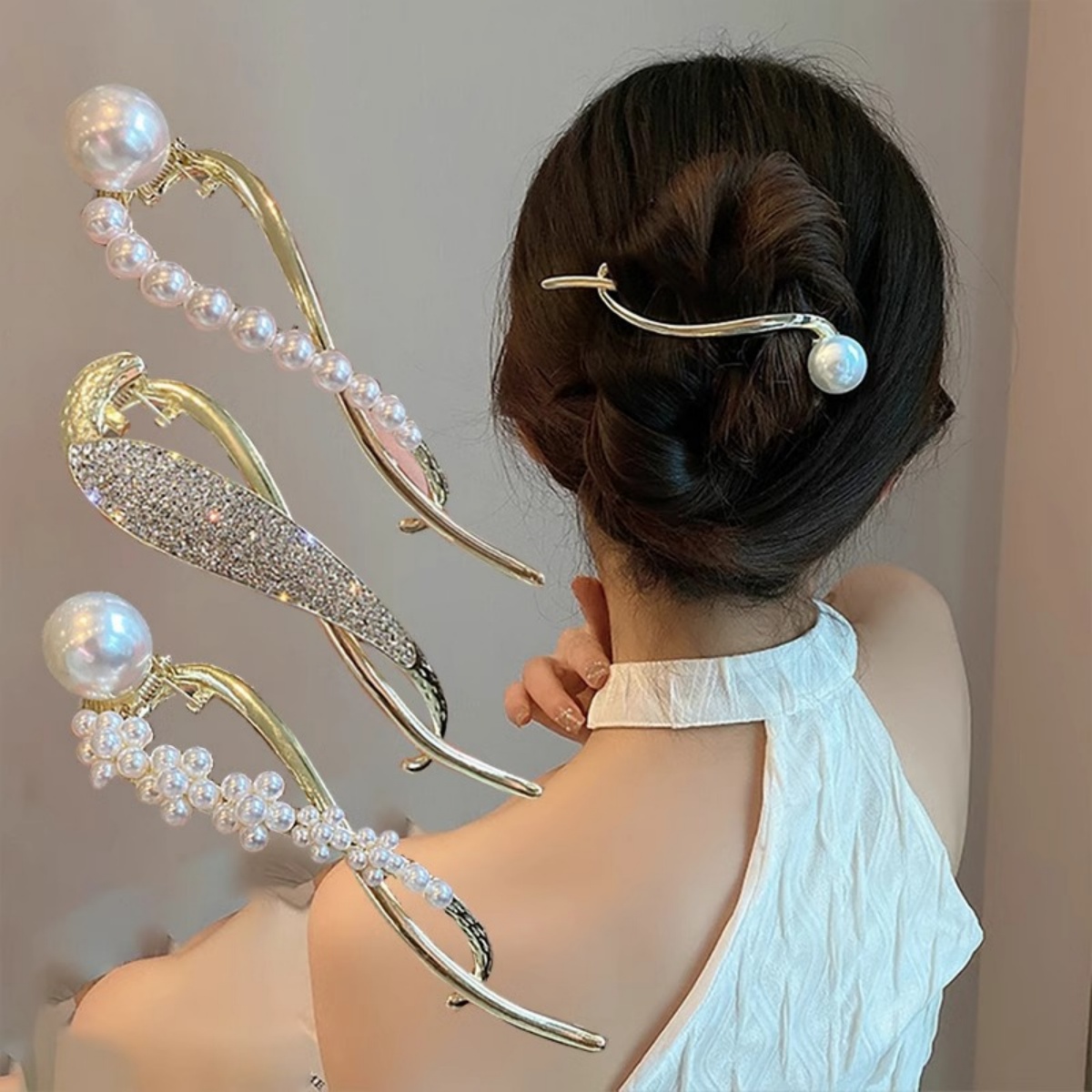 Elegant Glitter Pearl Hair Cli - огляд і ціна Korean Lifestyle & Kids Boutique Photos