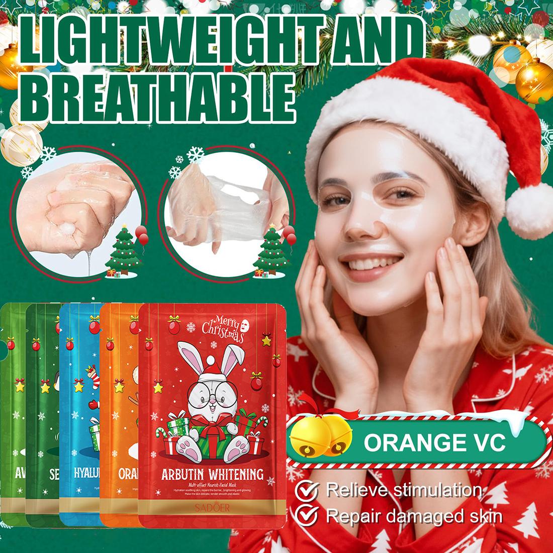 Christmas Series Face Masks Bu - огляд і ціна Sheet Mask Collagen