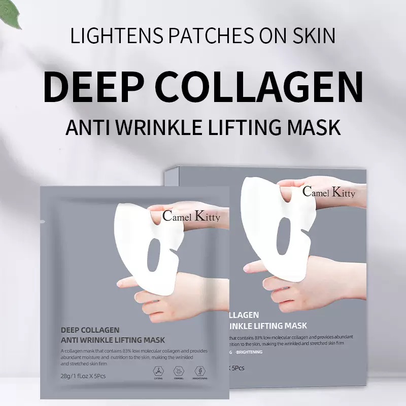5PCS Collagen Face Masks Deep  - огляд і ціна Sheet Mask Collagen