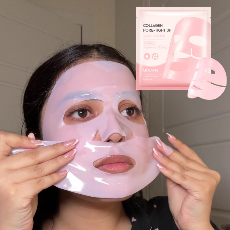 Pink Collagen Mask Deep Cleans - огляд і ціна Sheet Mask Collagen