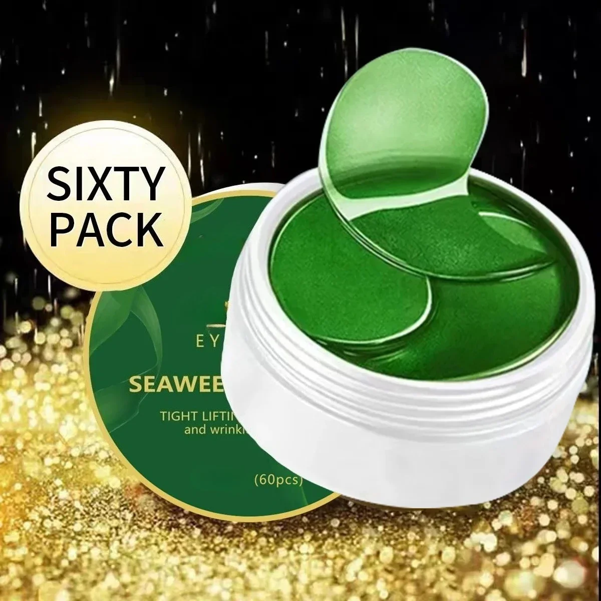 60pcs seaweed hyaluronic acid  - огляд і ціна Sheet Mask Collagen