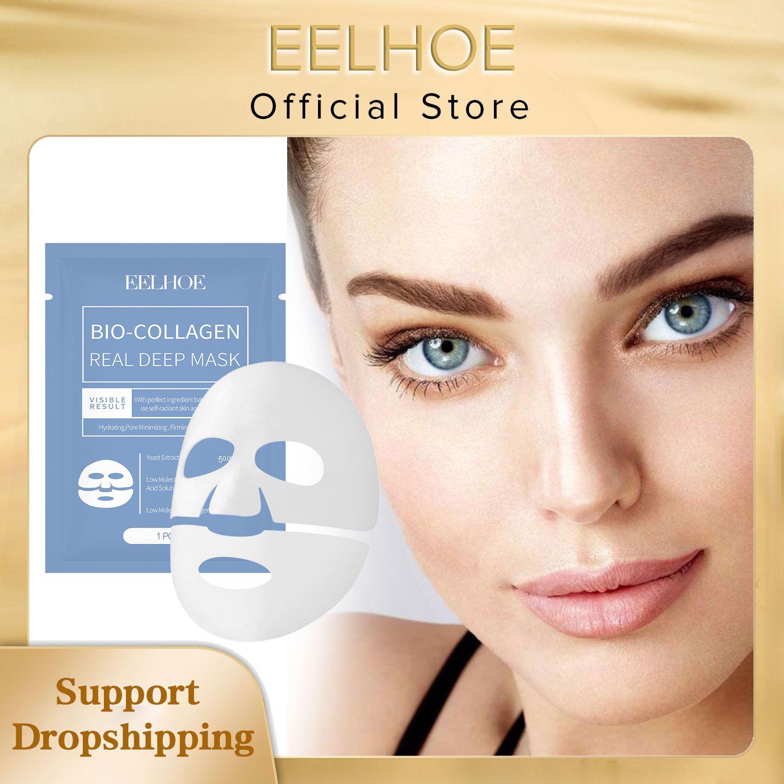 EELHOE Bio Collagen Face Mask  - огляд і ціна Sheet Mask Collagen