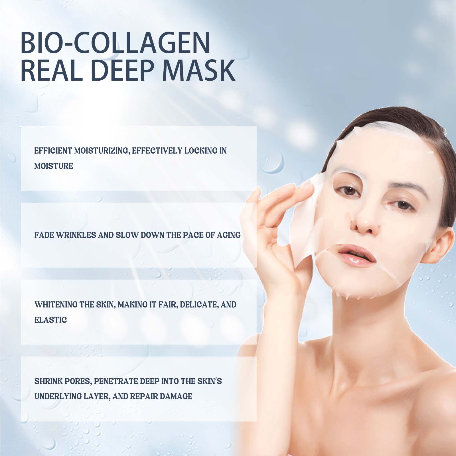 EELHOE Bio Collagen Face Mask  - огляд і ціна Sheet Mask Collagen