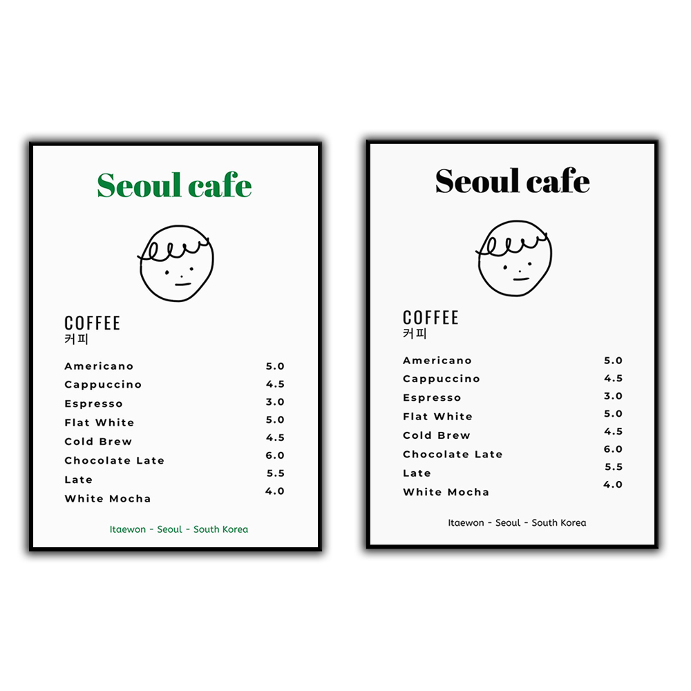 Seoul Cafe Print Wall Art Prin - огляд і ціна South Korea Lifestyle
