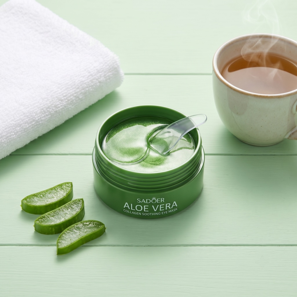 60pcs Aloe Vera Collagen Eye M - огляд і ціна Sheet Mask Collagen
